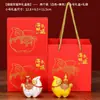 Peça decorativa rotativa criativa estilo chinês de ovelha para mesa de casa e escritório, mascote do Ano da Ovelha, presente para reunião anual