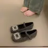 Zapatos para mujer de talla grande, tallas 41 a 43, para pies anchos y robustos, nueva colección otoño/invierno 2026, estilo Mary Jane, planos, mullidos y cálidos, de algodón