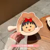 Desenho Fofo Infantil Chibi Maruko-Chan Tigela Cerâmica Duas Alças Tigela Doméstica com Alça Tigela de Arroz para Meninas Louças de Estudante