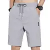 Pantalones Cortos de Seda de Hielo Liangpin para Hombre Verano Nuevo Estilo Coreano Comercio Exterior Pierna Recta Playa Modernos Casual Pantalones de Cinco Puntos Hombre