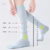 Calcetines de Compresión Deportivos para Correr para Mujer, Otoño Fitness Profesional Compresión Adelgazantes de Pantorrilla Calcetines Largos Funcionales para Maratón