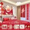 Pegatinas de Pared de Fondo con Palabras Felices de Boda Pegatinas de Pared de Fondo Festivas y Texturizadas para Habitación de Boda Decoración de Pared de Fondo para Sofá Dormitorio Mesita de Noche