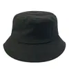 Sombrero de pescador de ala ancha de color sólido, sombrero de cubo estampado del grupo de protección solar para estudiantes, sombrero casual con logo para actividades al aire libre para padres e hijos