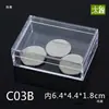 Caja Transparente Caja de Plástico Rectangular Caja para Muestras Caja de Colección con Tapa Caja de Exhibición Engrosada Caja Pequeña de Almacenamiento