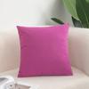 Funda de Almohada de Lino de Terciopelo Shengdu para Cabecero de Cama, Sofá de Sala de Estar, Soporte Lumbar de Coche, Almohada Cuadrada de Color Sólido para Cama