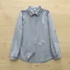 Literatura japonesa e arte fã fungo renda cor sólida costura feminina manga longa camisa branca jaqueta cardigã primavera atacado