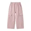 Pantalones Largos Casuales Sueltos Estilo Coreano para Niñas Pequeñas, Modernos y Elegantes, Pantalones de Trabajo