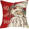 Funda de almohada de lino navideña, pieza única, para el hogar, sala de estar, sofá, funda de cojín decorativa, almohada lumbar para coche
