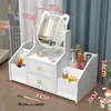Tocador de Escritorio Caja de Almacenamiento para Cosméticos, Organizador de Productos para el Cuidado de la Piel y Joyería, Organizador de Maquillaje Multifuncional Tipo Cajón para el Hogar