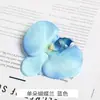 Cabeça de flor Phalaenopsis de simulação flor de seda flor artificial guirlanda DIY feita à mão decoração de adereço de cabeça material de arranjo de flores para sala de estar