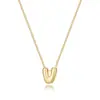 Collar de Burbujas con 26 Letras Transfronterizo Europeo y Americano Colgante de Mini Globo Cadena de Caja Cadena para Clavícula Collar Producto Nuevo Sencillo
