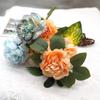 Cabeça de flor de peônia artificial de alta qualidade nova cabeça de flor de peônia parede de flores DIY casamento decoração de fundo de sala de estar atacado