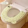 Tapete de Inodoro Impermeable Eva Lavable Cuatro Estaciones Universal Funda de Asiento de Inodoro Hogar Antibacteriano Adhesivo Lindo Anillo