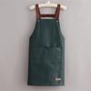 Delantal de cocina nuevo impermeable y a prueba de aceite uniforme de trabajo catering para mujer estilo coreano peto delgado para hombre con logo estampado
