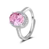 Anel de Noivado de Diamante de Alto Carbono Mais Vendido Transfronteiriço, Anel em Forma de Ovo de Pombo, Anel de Diamante Moissanita Simulado, Anel de Diamante Extragrande de 4 Quilates para Mulheres