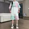Camiseta Manga Curta Masculina Jovem 2026 Nova Camiseta Manga Curta de Verão Top Conjunto Esportivo Casual