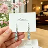 Aretes de Plata S925 Estilo Fragante Perla Asimétricos Estilo Natural Tranquilo Personalidad Temperamento Combinación Total Simples Aretes de Amor