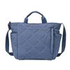 Bolso de Hombro Acolchado Nuevo, Bolso de Mano Acolchado de Algodón Moderno y a la Moda, Bolso Bandolera de Hombro Único, Bolso de Compras de Gran Capacidad Logo