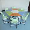 Mesa Hexagonal Elevable Escritorios y Sillas para Estudiantes Mesa Octogonal de Capacitación Mesa Escolar Wisdom Aula Mesa Psicológica de Tutoría Mesa de Fabricante