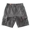 Shorts de Trabajo Camuflaje Verano Retro Americano para Exteriores Talla Grande de Cinco Puntos Amekaji Lavados Vintage Casual para Hombre