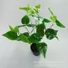 Planta verde da simulação da planta da simulação da folha da rosa verde Folha persa Venda por atacado material da parede da planta da simulação da grama da paisagem verde