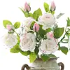 Flor Artificial con un Toque Realista, Rosa Hidratante, Flor Falsa con una Sensación Similar a la Rosa, Decoración del Hogar, Rosa Artificial Individual para Boda, Arte Floral con Toque Realista