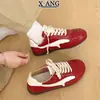 Zapatos de entrenamiento alemanes con cordones de piel de vaca para mujer, zapatos de suela fina, zapatos de carreras, nuevos zapatos deportivos casuales 2026, zapatos blancos para mujer