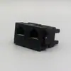 Módulo de toma de red de seis clases de doble orificio tipo 128 negro Módulo de panel de computadora Gigabit Módulo de cable de red CAT6 de 1 bit