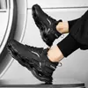 Sapatos de malha leves e respiráveis para atividades ao ar livre, amortecimento leve, tênis de cano baixo, moda masculina de nicho, versáteis, tênis de pai