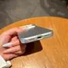 Adecuado para Iphone18Promax Maleta de Pintura de Metal Corrugado 15 Funda para Teléfono Móvil Apple 16 Botones Metálicos Rayados