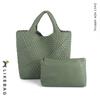 Bolso Transfronterizo para Mujer Caliente Bolso Tejido a Mano 2023 Bolso de Moda Bolso Tote de Gran Capacidad Bolso de Hombro Casual