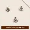 Joias de fundição Xizang flor de prata pequeno pingente pulseira pingente de colar diy acessórios de joias vintage