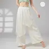 Traje de Danza Clásica para Mujer, Pantalón Falda Fluido, Atuendo de Presentación de Danza China, Pantalones Amplios Sueltos de Chifón