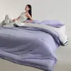 Novo conjunto de edredom para sono profundo de outono e inverno, macio e regulador de temperatura, quente, respirável e confortável, adequado para todas as estações, ideal para dormitórios estudantis