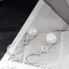 Pabellón Nafu Joyería de Plata al por Mayor Pendientes con Perla Barroca Natural Incrustada de Plata de Ley 925 Pendientes de Moda Elegantes Chapados en Oro