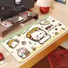 Alfombrilla de ratón de oficina de dibujos animados Hello Kitty, Alfombrilla de escritorio extragrande, Resistente a las manchas, Fácil de limpiar, Mantel de tierra de diatomeas absorbente de agua