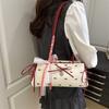 Bolsa de Axila Doce e Fashion com Laço para Mulheres Verão 2025 Nova Simples de Nicho de Alto Valor Bolsa de Ombro Único