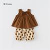 Ropa para Niños Youbao Verano Niñas Top con Estampado de Lunares y Pantalones Jogger Conjunto Casual de Dos Piezas para Niños Pequeños