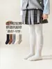 Leggings para Niñas 2026 Otoño Nuevo Estilo Bebé Color Sólido Lazo Elástico Medias de Punto para Niños