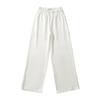 Outono 2024 Nova Costura de Renda Falsa Duas Peças Calças Casuais Retas Estilo Americano Feminino Hot Girl Loose Calças Largas
