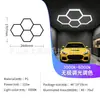 Luz Led Hexagonal de Panal Tricolor Regulable Estación de Trabajo de Belleza para Automóviles Luz para Lavado de Autos Garaje Luz de Panal