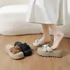 Sandalias de moda estilo hada 2026 de alta gama para mujer, pantuflas de suela gruesa para verano, adecuadas para combinar con faldas, estilo nuevo