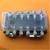 Suministro listo de fusibles automotrices opcionales de 4 vías, 6 vías, 8 vías, 12 V con portafusibles transparente
