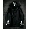 Sudadera con capucha y cremallera de manga larga Y2K con estampado Punk Dark Street Style Hip-Hop Ins