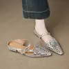Chinelos de cabeça modernos que aumentam a altura para mulheres, verão ao ar livre, de calçar, mules com strass, meias-chinelos absolutamente lindas, não cansam os pés, sapatos para pessoas preguiçosas