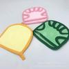 Toalla de baño con esponja para fregar para niños Toalla de baño para fregar la piel Guantes de barro para bebés y niños pequeños
