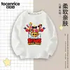 Camiseta de manga comprida masculina do Brawl Stars, camiseta básica infantil de algodão fino, roupas para meninos para primavera e outono