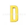 Letras brillantes doradas de 18 mm para usar con accesorios de letras de aleación de zinc, decoración de collar de sombrero de bricolaje, joyería inglesa