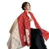 Bufanda para Mujer en Otoño e Invierno, Estilo K, Chal Versátil de Imitación Cachemir Doble Cara, Engrosada y Cálida, Bufanda Grande, Ropa de Abrigo de Moda