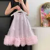 Blue Town Verano 2026 Nuevo Vestido Falda de Lujo Ligero de Alta Gama para Niñas, Vestido de Malla